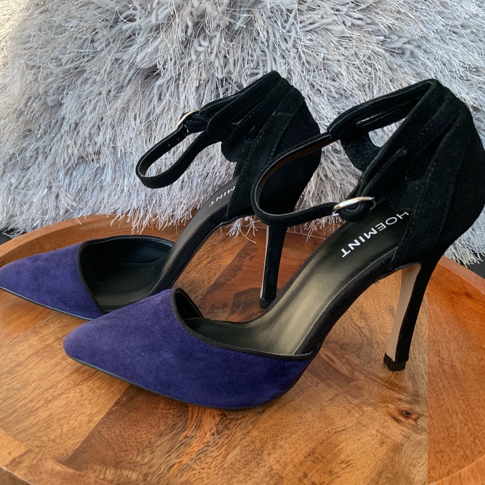 Shoemint Salina Sueded D’Orsay Heels